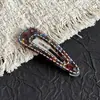 Un Nuevo Pasador de Acetato Estilo Coreano de Lan con Pedrería de Colores Vintage, Pinza BB para Mujer, Pinza Lateral para Cabello Suelto, Pinza para Flequillo, Accesorio para el Cabello, Pasador