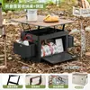 Caja de almacenamiento para camping, organizador de maletero de coche, gran capacidad, caja extragrande, diseño de mesa integrada, multifuncional, caja plegable para exteriores