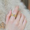 Anillos Coloridos Exquisitos y Elegantes de Estilo Vintage para Mujer, Modernos y Versátiles, Nuevos Anillos Abiertos de Lujo Ligero para el Dedo Índice