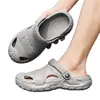 Zapatos Estilo Cocodrilo con Sensación de Pisar Heces para Hombres, Sandalias Cerradas Transpirables de Verano para Exteriores, Chanclas de Playa Resistentes al Desgaste Antideslizantes de Eva al por Mayor
