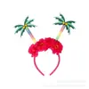 Nueva Diadema Decorativa con Tema de Verano Accesorios para Disfraz de Fiesta en la Playa de Hawái Árbol de Coco Pájaro de Fuego Diadema Mori