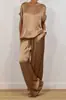 Novedad Primavera/Verano 2026 Comercio Exterior Transfronterizo Estación Independiente de Amazon Tendencia Camisa Holgada Pantalones Largos de Pierna Ancha Conjunto Casual