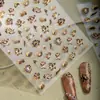 Cyansea Verão Tridimensional Flor de Lótus Dourada Ultra Finos Adesivos de Nail Art Tendência Papel Embossado Adesivos Decorativos para Nail Art