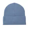 Gorro de Lana Tejido Estilo Coreano Otoño e Invierno Versátil Moda Cálido Cortavientos Protector de Orejas Elástico Gorro con Borde Enrollado Gorro de Moda