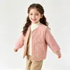 Outono e Inverno Uniforme Escolar Infantil Mágico Lã Espessa Jaqueta Pequena Acolchoada de Algodão Casaco Quente para Meninos e Meninas, Forro Acolchoado Leve
