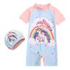 Traje de baño de una pieza para niños y niñas (2026), con protección solar.