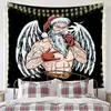 Tapeçaria de Natal Nova Pano de Pendurar Transfronteiriço Pano de Fundo Decorativo Sala de Fundo de Natal Atmosfera de Feriado Pano de Parede Estilo Americano