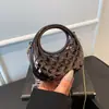 Nova Bolsa Transfronteiriça Shell Crescent de Acrílico com Padrão de Diamante 2026, Mini Bolsa para Festas, Clutch Colorido e Bolsa Pequena Transversal