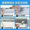 Cortina Cortavientos, Mampara de Aislamiento para Aire Acondicionado, Cortina de Puerta Magnética de PVC, Cortina Bloqueadora, Cortina Colgante de Plástico Transparente Suave Autoabsorbente
