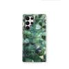 Funda de Teléfono de Trébol de Cuatro Hojas con Chapado en Oro y Nácar para Samsung S24/S25/S26 Ultra, Funda Brillante de Película de Doble Capa