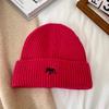 2024 Novo Outono e Inverno Estilo Coreano All-match Quente Grande Cabeça Protetores de Orelhas Gorro de Lã Espessado para Rosto Mostrado Chapéu Pequeno Chapéu de Malha