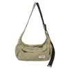 Bolsa de Nylon para Dumpling 2025 Nova Bolsa Transversal Esportiva Casual para Mulheres, Repelente à Água, Leve e Versátil Bolsa de Ombro para o Dia a Dia
