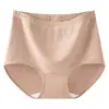 Calcinha modeladora plus size de cintura alta, macia e confortável para mulheres de meia-idade e idosas, com padrão jacquard texturizado, alta elasticidade, tecido de secagem rápida e respirável, e entrepernas estendida.. Modelo 9937