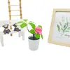 Espuma Floral Verde Flexível de Haste Única para Bonsai de Planta Verde, Decoração de Mesa para Hotel e Restaurante, Ornamento de Planta Artificial em Vaso