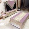 Mantel para Mesa de Centro de Venta Caliente Transfronterizo 2025 Nuevo Estilo Sala de Estar Tela de Encaje Lujo Ligero Europeo Mantel para Gabinete Mesa Nórdica