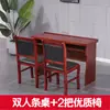 Mesa de conferencias mesa larga tira de entrenamiento roja mesa de 1,2 metros de largo para tres personas combinación de mesa y silla para auditorio escolar sala de reuniones
