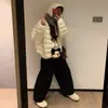 Chaqueta ligera de algodón con relleno de plumón acanalado para mujer, abrigo corto de algodón de invierno extremadamente elegante, nuevo abrigo de invierno estilo coreano 2026