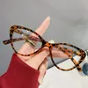 Nuevo Marco de Gafas para Miopía Estilo Retro Europeo y Americano Ojo de Gato Populares Gafas Planas para Mujer Moda Tendencia Venta al por Mayor Gafas con Filtro de Luz Azul