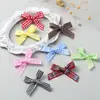 Gran Cantidad, Excelente Precio, Cinta de Cuadros de 1 cm con Lazo Hecho a Mano, Accesorios, Accesorios para el Cabello, Accesorios para la Ropa, Decoraciones para Juguetes