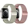 Adecuado para Correa de Reloj Modificada de Metal Milanesa de Acero Inoxidable para Apple Watch S11