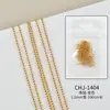 Nuevos Accesorios de Uñas Estilo Japonés Cadena Plana Fina Pequeña Dorada y Plateada Cadena de Perlas de Acero Cadena Metálica Tridimensional Accesorios Versátiles para Uñas
