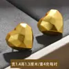 Brincos de ouro com areia de personalidade retro transfronteiriça, torção geométrica, fecho de orelha irregular, brincos de design de moda de nicho