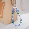 Encantador Colgante para Teléfono Estilo Panda con Elementos Chinos, Creativa Cadena de Cuentas de Bambú, Colgante Corto Antiperdida para Teléfono
