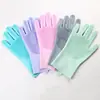 Luvas de Silicone para Banho de Animais de Estimação, Ferramenta de Limpeza para Banho de Cachorros, Pente Massageador de Beleza, Luvas Anti-Arranhões e Mordidas para Gatos e Cachorros, Luvas para Remoção de Pelos