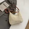 Bolsa de Punto Calada de Gran Capacidad para Mujer, Nueva Bolso Cruzado tipo Dumpling Casual Verano 2026, Bolsa para Vacaciones en la Playa