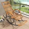 Sillón mecedor reclinable silla para persona perezosa siesta sala de estar balcón reclinable persona perezosa puede reclinarse puede dormir silla de ocio silla mecedora para ancianos