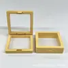Caja transparente de suspensión de PE para joyería, caja de almacenamiento de joyas, caja de embalaje para anillos, collares, joyas, caja de cajón para regalos, venta al por mayor