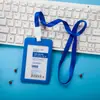 Youhe 6075/6076 Juego de identificación, tarjeta transparente doble, cordón para identificación, tarjeta de trabajo, cordón para identificación, cordón para colgar, impresión