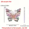 Serie de Mariposas Coloridas de Fantasía Transfronteriza Acrílico 2D Colgante para Mochila Coche Decoración para Colgar Accesorios