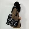 Bolsa de Lona Nueva Libro de Estudiante Gran Capacidad Clase Bolso de Hombro de Mano Coreano Retro Viajero Tote Bolsa de Momia
