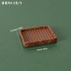 Serie de Bandejas Miniatura para Casa de Muñecas Almacenamiento Simple Plato de Cena Accesorios de Decoración Modelo Escena de Cocina Casa de Muñecas