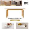Juego de Mesa de Comedor y Sillas de Pizarra con Pata de Elefante Nórdico para Hogar, Apartamento Pequeño, Pizarra Duradera y Resistente al Desgaste, Combinación de Transferencia, Mesa de Comedor y Sillas