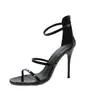 Sandalias de Tacón Fino de Comercio Exterior para Mujer 2026 Verano Ligeras Cómodas Elegantes Zapatos de Mujer con Una Correa Sandalias de Tacón Alto Estilo Hada