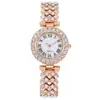 Reloj de Pulsera de Cuarzo para Mujer con Patrón Romano de Diamantes de Moda Fabricante en Stock
