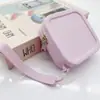 Bolsa de Armazenamento de Silicone Multifuncional Popular com Zíper Porta-Moedas Porta-Batom Porta-Cartão Conveniente Bolsa para Chaves Bolsa para Armazenamento de Fones de Ouvido
