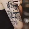 Pegatinas de Tatuaje de Geisha Estilo Japonés Transfronterizo Encanto Misterioso Oriental Espalda Nicho Tatuajes Personalizados de Alta Gama