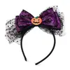 Faixa de Cabeça de Abóbora de Halloween para Mulheres, Adereço de Cabelo Engraçado para Festa, Adereços de Atmosfera para Fantasia de Cosplay, Decorações de Presilha de Cabelo