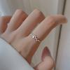 Anillo de estrella estrellada para mujer, moda, personalidad, diseño de nicho, sentido del estilo ins, abierto, ajustable, anillo de diamantes brillantes, joyería