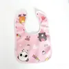 Babero impermeable con broche de dibujos animados para bebé, súper suave, para recién nacidos, de terciopelo de cristal, toalla para la saliva, venta al por mayor
