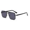 2317 Gafas de Sol Metálicas de Marco Grande de Doble Puente Gafas de Sol Comercio Electrónico Transfronterizo Exportación Amazon Uv400 Tendencia de Moda