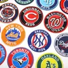 Yaxiu Nuevo Emblema de Equipo Insignia Redonda Parche de Tela Parche de Emblema de Equipo de Béisbol Decoración de Ropa Bolsa Calcomanía
