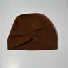 Nuevo gorro de punto apilable otoño e invierno gorro de punto circunferencia de cabeza grande unisex color liso gorro para cubrir la cabeza gorro cálido postparto