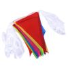 Banderitas Pequeñas de Colores Banderines Triangulares Venta al por Mayor Poliéster Diseño de Apertura Sitio de Construcción Publicidad de Evento Lugar Venta al por Mayor