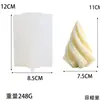Molde de Silicona de Cono Giratorio Irregular Adornos de Yeso Aromaterapia Hechos a Mano Molde de Decoración de Pasteles Estilo Nórdico