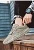 Nuevos Zapatos Forrest Gump Zapatos Casuales para Hombre Cómodos Ligeros de Caña Baja Zapatos Deportivos de Empalme Suela Plana con Cordones Zapatos de Trabajo para Hombre