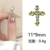 Acessórios de Joias em Forma de Cruz, Decorações de Nail Art em Liga Metálica, Nail Art Usável, Decorações de Nail Art em Forma de Cruz de Liga Metálica, Atacado